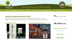 Desktop Screenshot of legacyparks.org